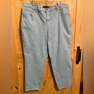 Gloria Vanderbilt Sky Blue Straight Leg Pants